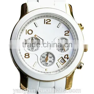 Silicon Band Luxury Comfortable Wear Lady Watch Made in China Factory thumbnail-1