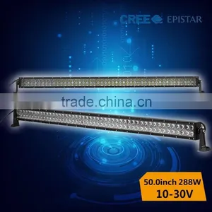 Hot Sale and High Brightness 12v 288 Watt 50 Inch Led Light Bar for Car Boat thumbnail-1