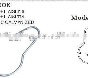 New China Products For Sale Stainless Steel Aisi 316 304 Curtain Hook Hardware Carabiner Manufacture thumbnail-2