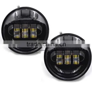 BJ-HL-011 Customized Waterproof Black Auxiliary 4.5" LED Motorcycle Spot Fog Passing Light for Harley Davidson thumbnail-2