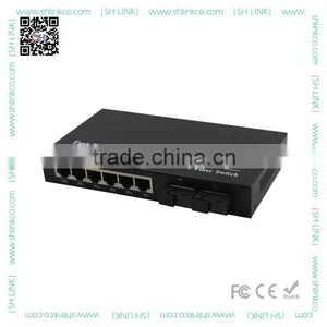 OEM Factory Supply 2 Ports 100base FX to 6 Ports 10/100M Ethernet 8 Ports Optical Switch thumbnail-2