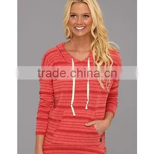 Factory Custom Plain Girls Hoodies Without Zipper thumbnail-1