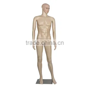 Plastic Male Full Body Realistic Mannequin Metal Base Head Turns Display thumbnail-4