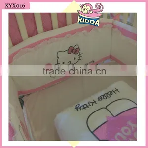 100%Cotton Crib Bedding Set A Shy Cat Baby Bedding Set thumbnail-2