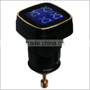 4-internal TPMS Flat Tire Pressure Sensor With Cigarette Lighter LCD Display thumbnail-2