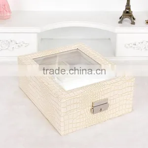 High Quality pu Leather Jewelry Organizer Display Box thumbnail-2