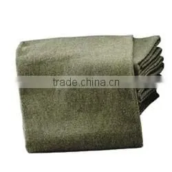 Military OD 70% Virgin Wool Blanket thumbnail-1