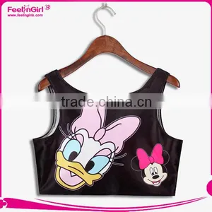 Wholesale Compression Pictures Of Girls Cotton Tank Tops thumbnail-5