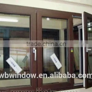Brown Upvc Casement Window With Fixes Glass Windows thumbnail-3