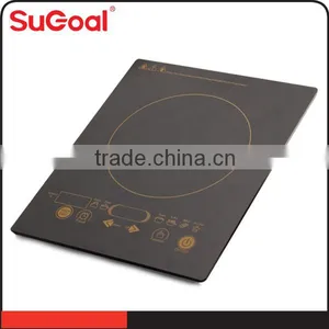 SuGoal 2000W Hot Sale Black Crystal With Glass Sensor Touch Induction Cooking thumbnail-1