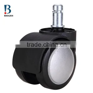 2016 Hot-sale Special Waterproof 2"white Painting Nylon Plastic PU Rubber Coating Caster for Office Chair thumbnail-1