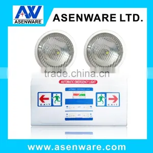 Twin Spot Emergency Exit Sign Battery Operated Twin Heads Led Light Emergency thumbnail-1