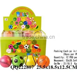 So Beautiful Hot Sale 63mm Watermelon Design Fluorescence Rubber Ball thumbnail-4