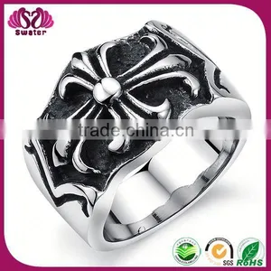 Cross Finger Ring Biker Style Ring thumbnail-1