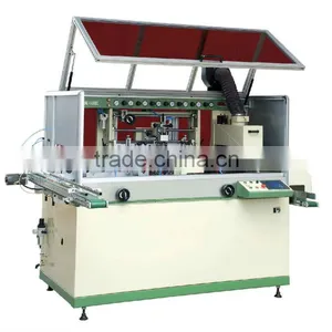 LCB-120UV-1 Fully Automatic Single Color Round Automatic t Shirt Screen Printer thumbnail-1