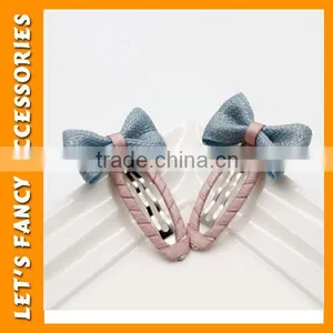 PGHD0314 Felt Bow Hair Clips ,bow Snap , Fashion Bowknot Clip thumbnail-1