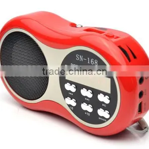 Robot-168 Portable Card Speaker, Speaker With TF/Micro SD Card/USB Disks,fm Radio thumbnail-1