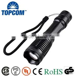 2000 Lumen Zoomable Police Type Tactical Rechargeable XML T6 LED Flashlight Quality Choice thumbnail-1
