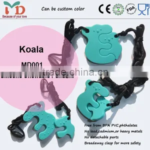 New Design BPA Free Silicone Baby Chew Toy Necklace thumbnail-3