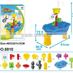 Luxury PP Pirate Boat Beach Sand Toy and Water Play Table thumbnail-1