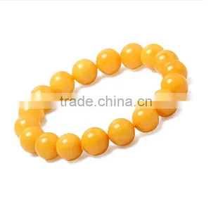 A Generation of Pure Natural Beeswax Hand String Bracelet Single Ring Bracelet Baltic Amber Beeswax Ornaments Factory Wholesale thumbnail-2