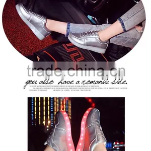 Ideal Fashions Novelty LED Light Up USB Charger Shoes Glow In The Darkness UNISES LED Shuffle Girl Elena in Youtube LED Shoes thumbnail-5