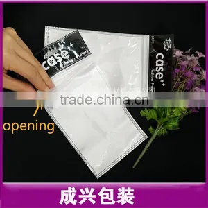 Printing Header Poly Bag White Plasic Bag With Zipper Clear Mobile Case Plastic Zipper Bags With Hanger thumbnail-4