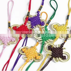 Tassel Detail Chinese Knot Handcraft Purple Hanging Decoration thumbnail-1