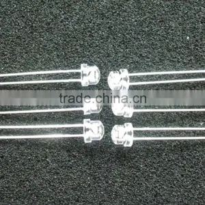 Static Pack Super Bright Water Clear 5mm White Strawhat LEDs With Flange thumbnail-3