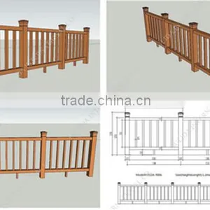 2015 Hot Sale Wood Plastic Composite Front Porch Railings for Outdoor thumbnail-1