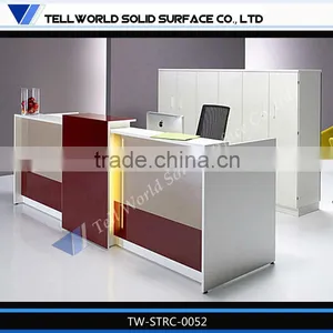 Artificial Modern Reception Counter Design For Office thumbnail-1