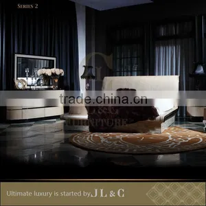 Luxury Bedroom Oxhide Surface Dresser Interior Design for Luxury Funiture Factory From China-JB02-04 Dresser- JL&C Furniture thumbnail-2