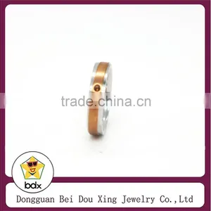 New Hot 18k Rose Gold Plated Fashion Stainless Steel Ring for Union thumbnail-1