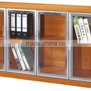 Wood Filing Cabinet With Glass Door Foshan Office Furniture PT-L023 thumbnail-1