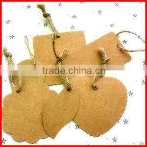 Customized Printed Kraft Paper Hangtag For Garment With Rope thumbnail-1