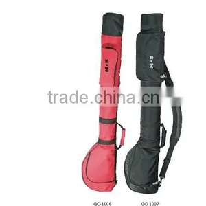 Red and Black Mini Golf Bag With Shoulder Strap thumbnail-1