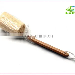 Wholesale Wooden Scrub Loofah Brush/Travel Size Wooden Body Bath Brush thumbnail-6