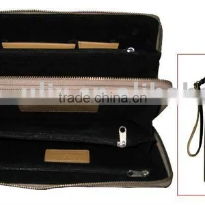 PU PURSE WITH ZIPPER AND BELT thumbnail-1