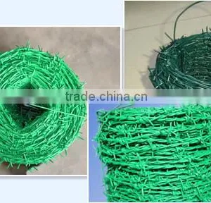 Heavy Coated Galvanized High Strength Reverse Twisted Barbed Wire Fence Wire thumbnail-2