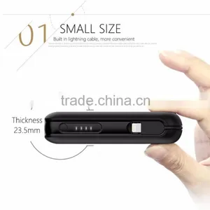 New Fashion 5200mAh Portable Power Bank With MFI Cable Built-in for I7 thumbnail-5