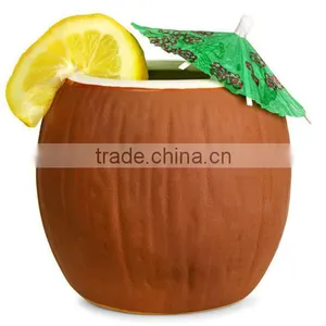 Ceramic Coconut Mug in Coconut Shape for Summer thumbnail-1