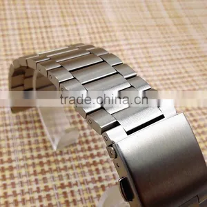 Brush Solid 23mm 304 Stainless Steel Watch Band for Smart Watch thumbnail-1