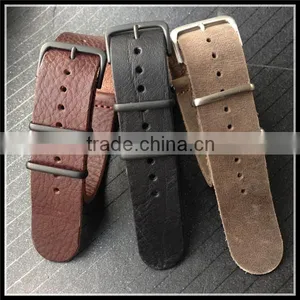 Flat 1 Piece Real Custom Leather Watch Straps and Watch Bands thumbnail-5