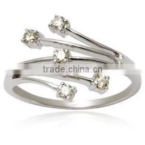 Diamond White Gold Ring, Diamond Rings, Designer Diamomnd Rings Online thumbnail-1
