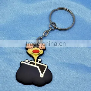 Wholesale Factory Produced Customized Waterstop Soft 3d PVC Rubber Keychain Tags thumbnail-3