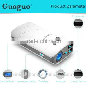 Guoguo Factory Price Wholesale Large Capacity 10000mah Portable Mobile Power Bank thumbnail-1