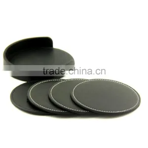 Leather Coaster Set thumbnail-4