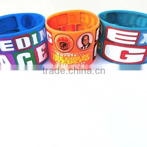 2014 Fashionable and Popular Chain Silicon Bracelet With Ribbon,silicone Wristbands thumbnail-1