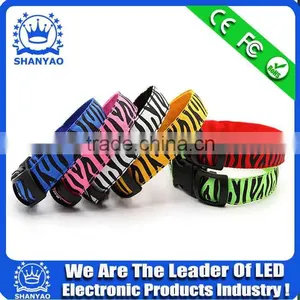 Wholesale LED Yellow Braided Nylon Choke Collar For Dog thumbnail-5
