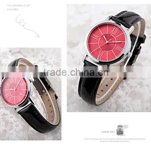 New Models From Doris Watch Roman Index Dial Bright Leather Band Fashion Watches Oem Watch thumbnail-3
